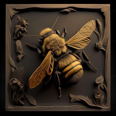 3D модель Bombus angustus (STL)